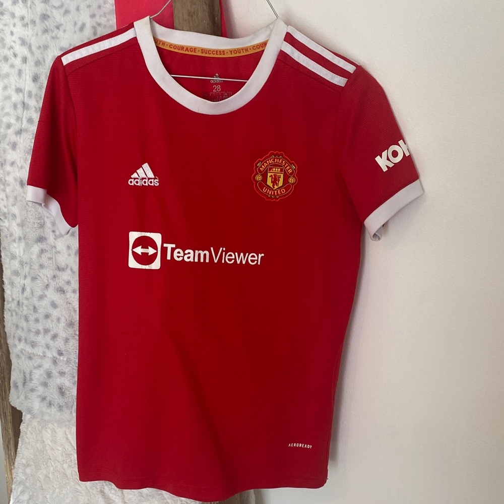 Adidas Kids Red Soccer Jersey